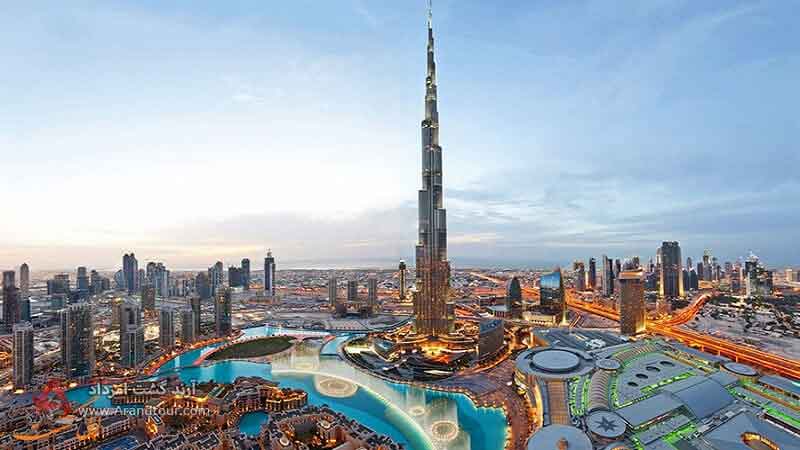 برج خلیفه از مراکز تفریحی دبی