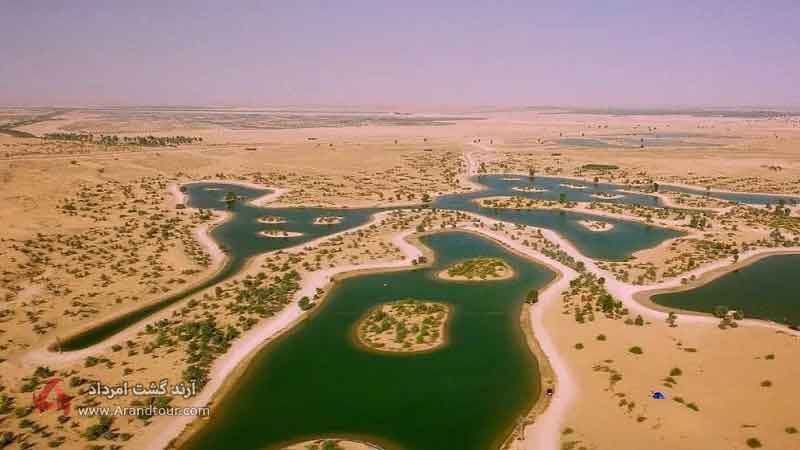 دریاچه القدره از بهترین مراکز تفریحی دبی