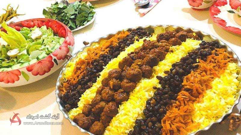 ساطری پلو: غذای معروف مشهد با گوشت چرخ کرده