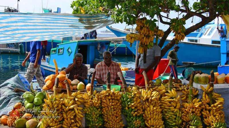 بازار محلی ماله از جاهای دیدنی مالدیو