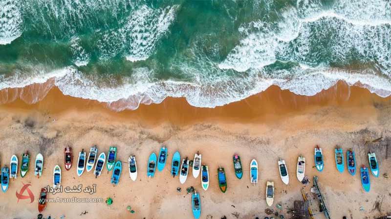 ساحل آروگام از جاهای دیدنی سریلانکا