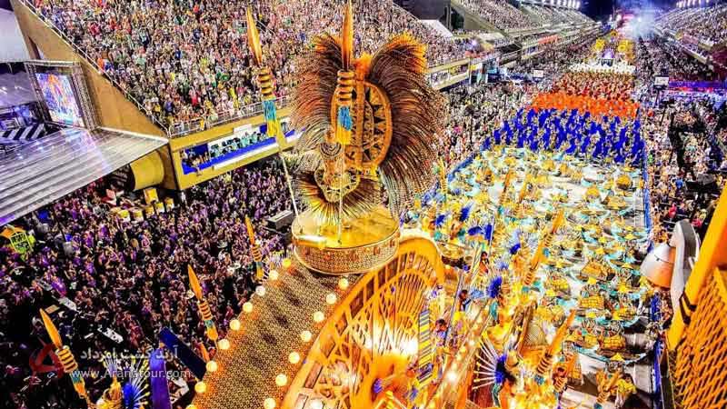 کارناوال ریو یک نمایش سراسر شادی و هیجان در برزیل
