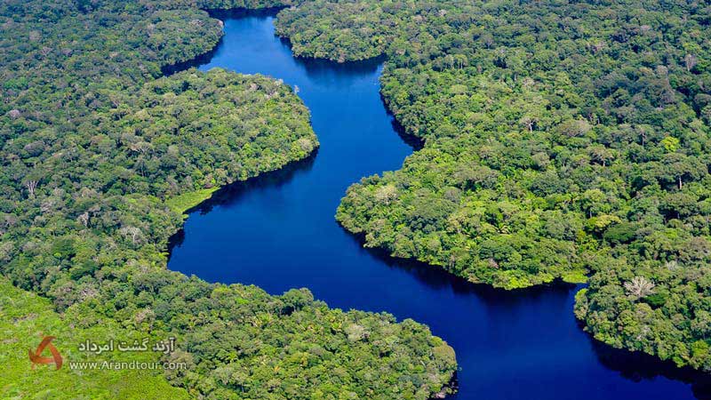 جنگل آمازون از جاذبه‌های دیدنی برزیل