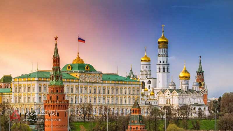 کاخ کرملین مسکو از جاهای دیدنی روسیه