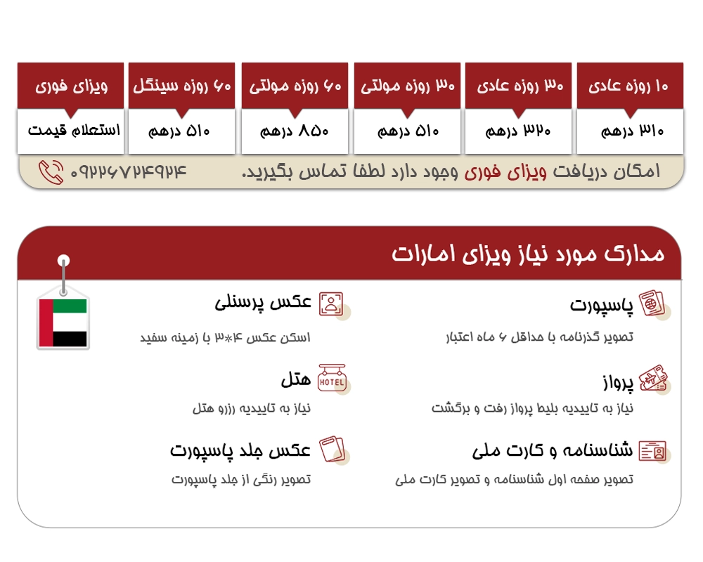 دریافت ویزای امارات