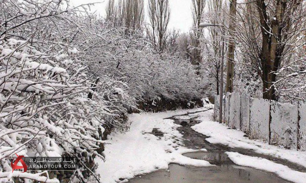 طبیعت شهرستانک در فصل زمستان