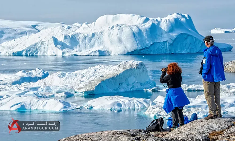 بازدید و عکاسی از کوه های یخی در گرینلند