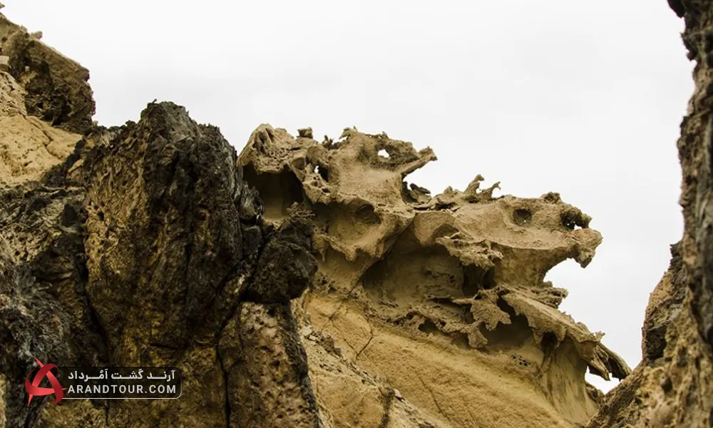 دره تندیس ها در جزیره هرمز