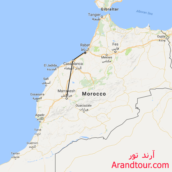 مراکش تابستان 1401 نقشه