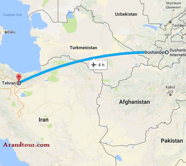 تاجیکستان شهریور 1402 نقشه